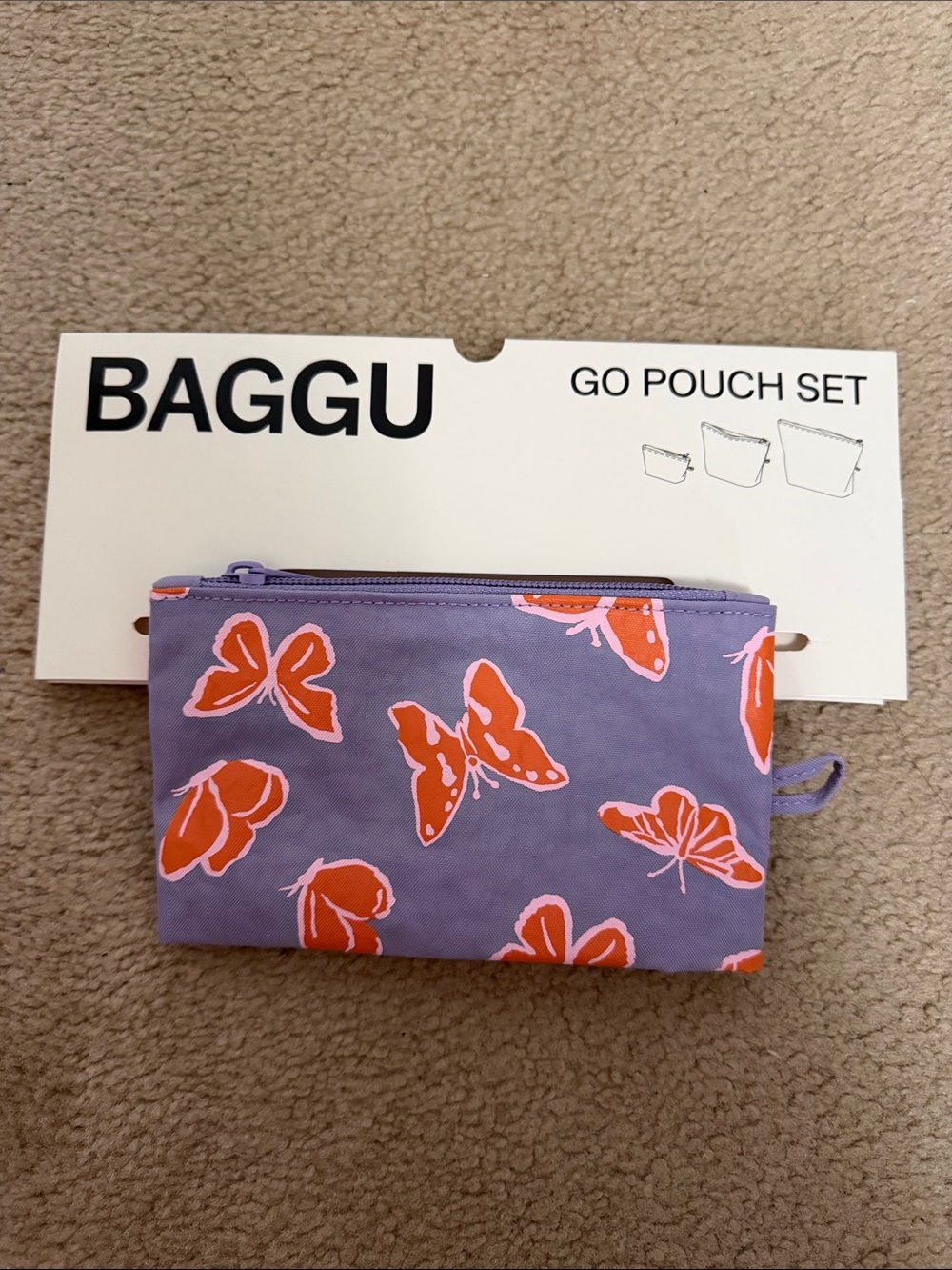 Baggu small butterflies - Go Pouch Set - NEW